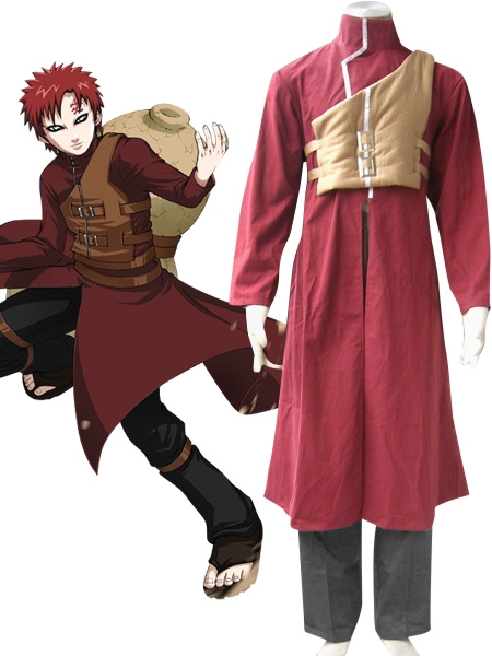 Naruto Shippuden Gaara Red Cosplay Costume